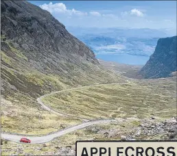  ??  ?? The Bealach na Ba leads all the way to Applecross