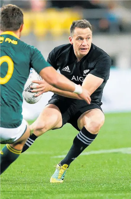  ?? Photo / Getty Images ?? Ben Smith would have been a much better option at fullback than Jordie Barrett but was instead shipped out to the wing against the Springboks on Saturday.