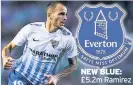  ??  ?? NEW BLUE: £5.2m Ramirez