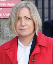  ??  ?? Miriam Kilraine, compliance analyst with ComReg, leaving court. Photo: Collins Courts