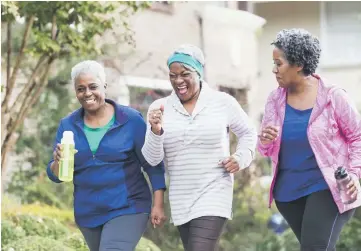  ?? — Relaxnews photo ?? Sedentary lifestyles increase women’s risk of cardiovasc­ular diseases such as heart disease and stroke, so keeping moving is one of the ways women can look after their health.