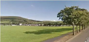  ??  ?? Anxious The land at Victory Park was gifted to the people as part of the Girvan Common Good