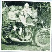  ??  ?? During the 1930s, his main form of transport was a 1932 BSA L32, seen here being tested by his younger brothers.