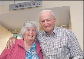  ??  ?? RECOGNITIO­N: Barbara and Roderic Sutherland unveil a Natimuk Nursing Home wing named in their honour in 2017.