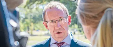  ?? Photo: DAVID WALKER/FAIRFAX NZ ?? Andrew Little missed his chance to shine, having become blinkered by the view that the Prime Minister was losing the flag debate.