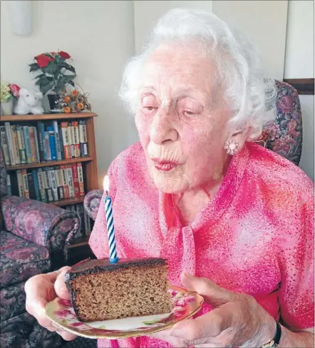  ??  ?? Good life: Edna Mahony turned 101 on Monday.