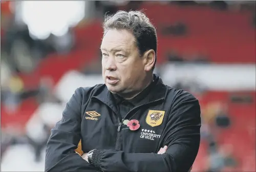  ?? PICTURE: SIMON BELLIS/SPORTIMAGE ?? FOUR SIGHT: Manager Leonid Slutsky looks on at Bramall Lane on Saturday where Hull City conceded four times in the second half in defeat to Sheffield United.