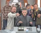  ?? DAVID JAMES/LUCASFILM ?? Johnson works with Carrie Fisher on the set of “The Last Jedi,” out Dec. 15. Fisher died Dec. 27, 2016.