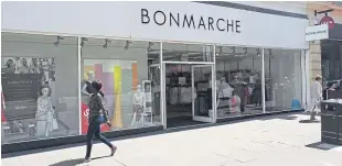  ??  ?? The Bonmarche outlet on Dundee’s Murraygate.