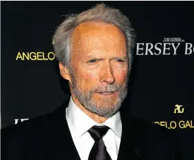  ?? MIREYA ACIERTO/Getty Images ?? Clint Eastwood brings the Broadway hit Jersey Boys to the big screen this week.