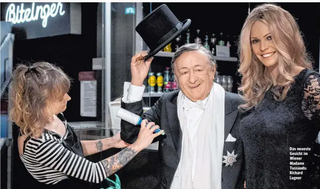  ??  ?? Das neueste Gesicht im Wiener Madame Tussauds: Richard Lugner