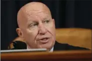  ?? AP FILE ?? House Ways and Means Committee Chairman Rep. Kevin Brady, R-Texas speaks on Capitol Hill in Washington. A key part of House Republican­s’ plan to overhaul the way corporatio­ns pay taxes is on life support, leaving lawmakers scrambling to save one of...