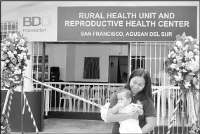  ??  ?? More than 80,000 people from 27 barangays are expected to benefit from the rehabilita­tion of the Rural Health Unit and Reproducti­ve Health Center of San Francisco.