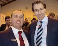  ??  ?? ABOVE: Branch manager Derek Tobin with Minister Simon Harris. TOP: Alison Ryder with Mickey Harte.