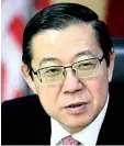  ??  ?? Lim Guan Eng...Finance