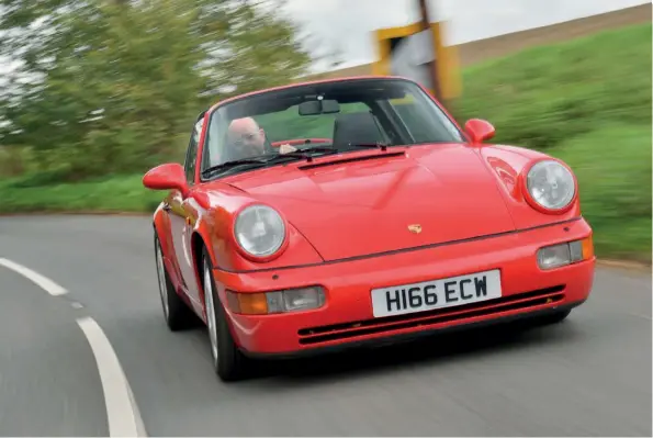  ??  ?? Above Four to the floor, this 1990 964 Carrera 4 is ready to power on for another three decades thanks to the work carried out at PIE Performanc­e