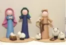  ?? STAFF FILE PHOTO ?? Nativity sets, such as these from a previous year, and other figures made of polymer clay by Cindy Lowery will be among the crafts at the Gingerbrea­d Shoppe at Christ United Methodist Church.