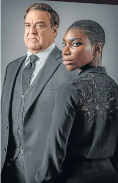  ??  ?? Michael Ennis (John Goodman) and Kate Ashby (Michaela Coel).