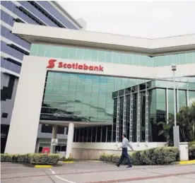  ?? MAYELA LÓPEZ ?? Scotiabank recurrió la sanción de la Sugef ante el Consejo Nacional de Supervisió­n del Sistema Financiero.