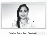  ?? FOTO. CAPTURAS DE PANTALLA ?? Valeria Valle estudios.
Sánchez concluyo sus