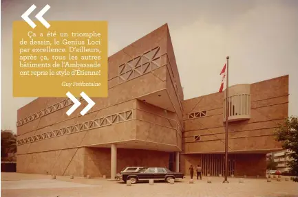  ?? Archives de la Société historique de Saint-boniface ?? L’ambassade du Canada à Mexico inaugurée en 1982.