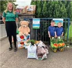  ??  ?? Special delivery Morrisons supplied the nursery with garden goods