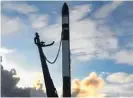  ??  ?? Rocket Lab’s launch last night was its third one this year.