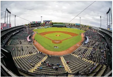  ?? RICARDO B. BRAZZIELL / AMERICAN-STATESMAN ?? The Express are finishing a third straight losing season, but lead the Pacific Coast League in ticket sales. Their popularity in a growing market makes them attractive to the Rangers and Astros.