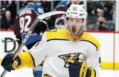  ?? MATTHEW STOCKMAN / GETTY IMAGES ?? Predators forward Austin Watson has been one of the unexpected players making an impact in the playoffs.