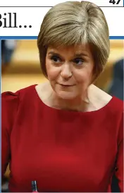  ??  ?? plea for support: First Minister Nicola Sturgeon