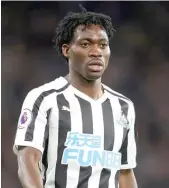  ?? ADAM DAVY/PA VIA AP ?? Search teams in Turkey have recovered the body of Christian Atsu, who played for Newcastle United of the English Premier League. He also played for Ghana’s World Cup team in 2014.