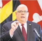  ?? BRIAN WITTE/AP ?? Maryland Gov. Larry Hogan will be on NBC’s “Meet the Press” and “11 TV Hill with Jason Newton” to discuss the pandemic.