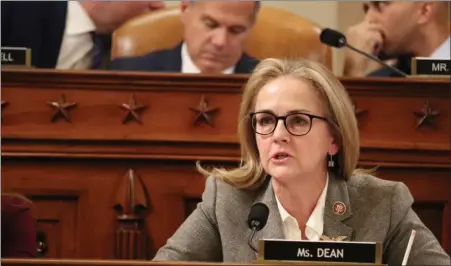  ?? COURTESY, OFFICE OF MADELEINE DEAN ?? U.S. Rep. Madeleine Dean, D-4th Dist., will have a role of presenter in the Senate impeachmen­t trial of President Trump.