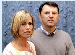  ??  ?? GRIM: Kate and Gerry Mccann were told news of Maddie