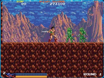  ??  ?? Above: The arcade version of the original Rastan Saga