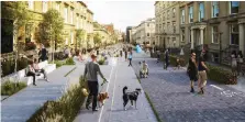  ??  ?? A new vision for Glasgow city centre streets was revealed earlier this week