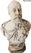  ??  ?? A plaster bust of Edward VII was made by Italian artist Thomas Carli, who came to Montreal in the 1850s.