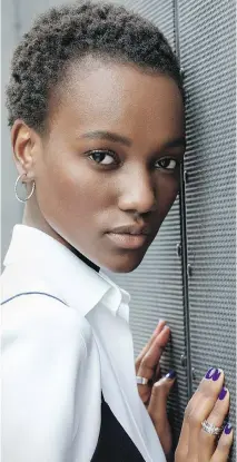  ??  ?? Maybelline represents ‘strong, independen­t women,’ Herieth Paul says.