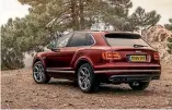  ??  ?? Bentayga diesel is triple-turbocharg­ed, which gives it enormous power and torque.