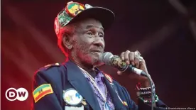  ??  ?? Lee 'Scratch' Perry, performing in Manchester in 2017, was still touring well into his 80s