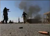  ?? (Photo AFP) ?? Des combattant­s de l’Armée libre syrienne ont affronté les djihadiste­s de Daesh près de Dabiq.