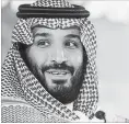  ?? SAUDI PRESS AGENCY ?? Saudi Crown Prince Mohammed bin Salman.