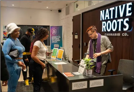  ?? PROVIDED BY MARCELLO VASQUEZ — MIND MOLDING MEDIA ?? When patrons book a tour on The Cannabis Experience, the journey includes a stop at a dispensary where they can purchase weed to consume on board.