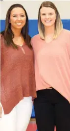  ??  ?? Marianne Ward, left, and Nora Kathryn Carroll-smith will be leading the Starkville Academy girls basketball program next season. (Submitted photo)