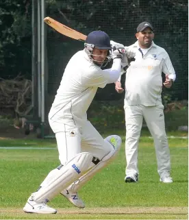  ?? ?? Dan Finucane batting for Crowthorne & Crown Wood 2s