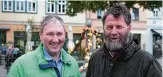  ?? FOTO: MARTIN KAPPEL ?? Guido von Poellnitz (links) und Otto Ritzel von der FDP Apolda-Weimarer Land.