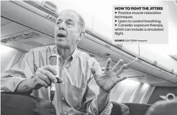  ?? PATRICK BREEN, THE (ARIZONA) REPUBLIC ?? Capt. Ron Nielson talks about what pilots do during flights during the Cleared for Takeoff 102 class last month at Phoenix Sky Harbor Airport in Tempe, Ariz.