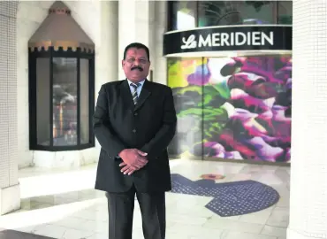  ??  ?? Long-serving member of staff, Sainalabad­een Saliabee, has been at the hotel for 32 years, just three years after Sheikh Zayed and Queen Elizabeth of the United Kingdom inaugurate­d the hotel.