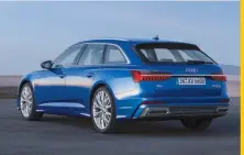 ??  ?? New A6 Avant is longer and wider than outgoing car