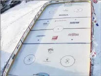  ?? SUBMITTED ?? The Reason for the Rink project, a rink built by Todd Churchill in his backyard, won’t be operated this year as Churchill advocates for changes to the education system to benefit his son and others around the province who deal with deafness and hard of...